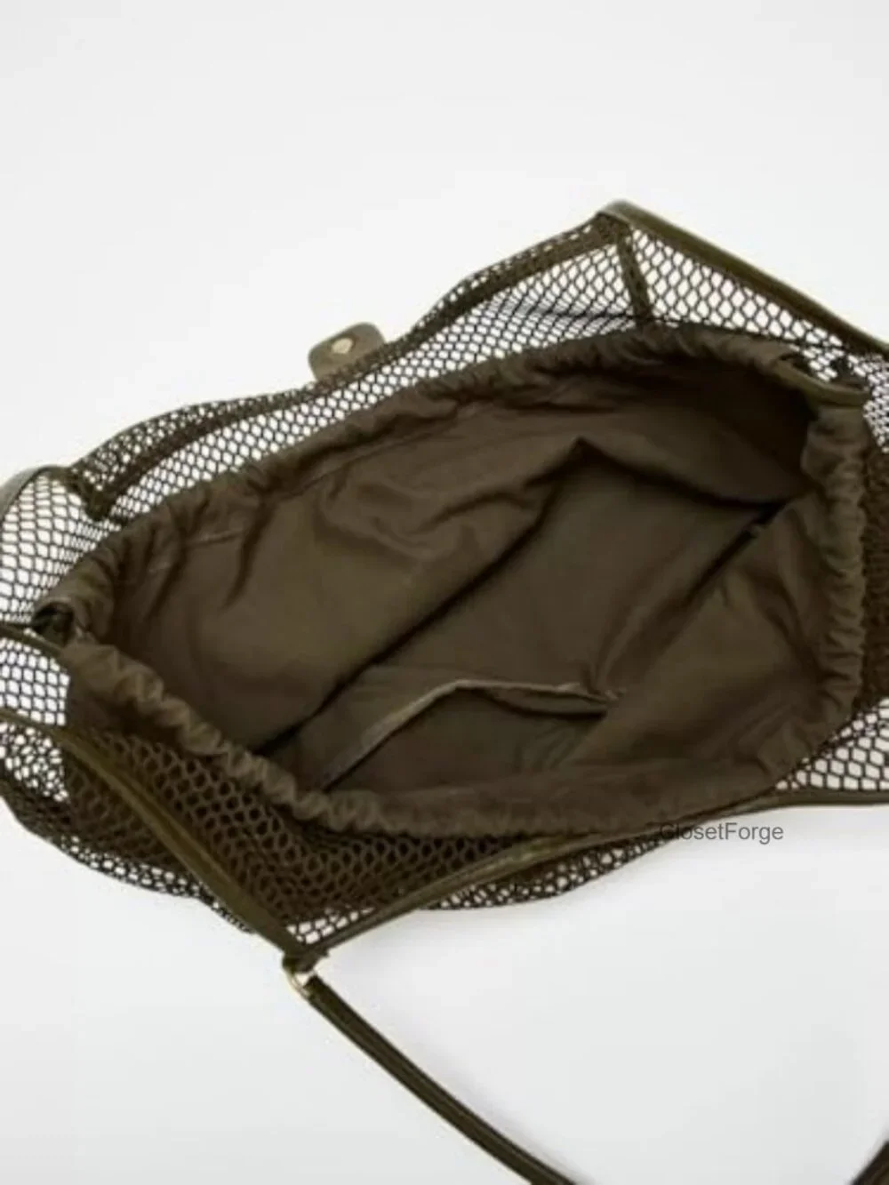 Large Mesh Hobo Bag Women Summer Beach Tote with Inner Pouch Travel Handbag
